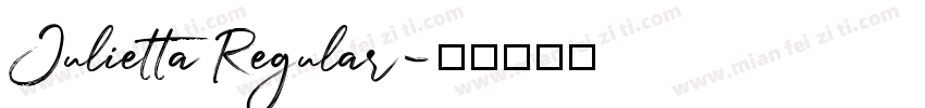 Julietta Regular字体转换